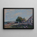 Saint-Mammès, mañana - Alfred Sisley — cuadro enmarcado en la pared