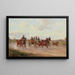 Carro de mercado húngaro - Alfred Steinacker — cuadro enmarcado en la pared
