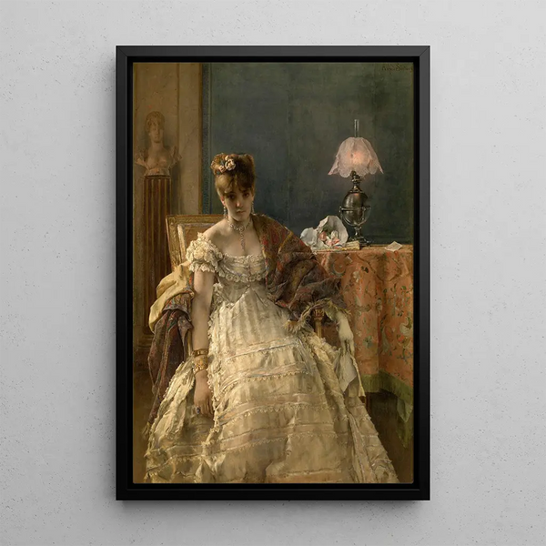 Desesperado - Alfred Stevens — cuadro enmarcado en la pared