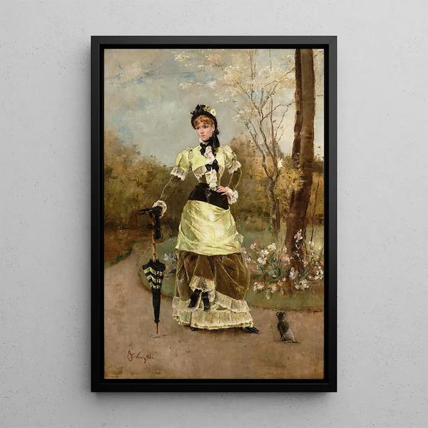 Reproducción del cuadro La Parisienne - Alfred Stevens