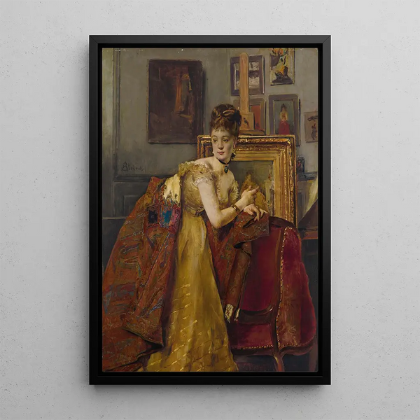 La toilette de bal - Alfred Stevens — cuadro enmarcado en la pared