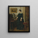 L'absence - Alfred Stevens — cuadro enmarcado en la pared