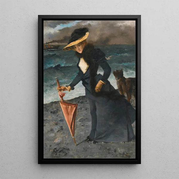 Reproducción del cuadro El golpe de viento - Alfred Stevens