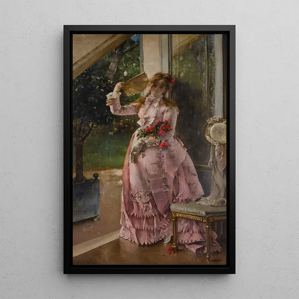 Verano - Alfred Stevens — cuadro enmarcado en la pared