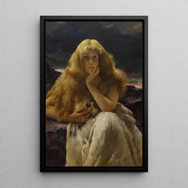 Marie Madeleine - Alfred Stevens — framed artwork on a wall