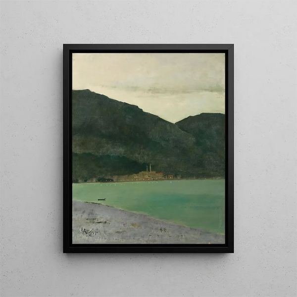 Menton Almost Night 2nd Impression - Alfred Stevens — framed artwork on a wall
