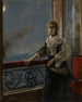 Moonlight Au clair de la lune - Alfred Stevens — vista de la obra