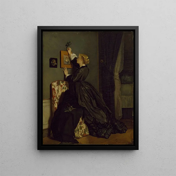 Domingo de Ramos - Alfred Stevens — cuadro enmarcado en la pared