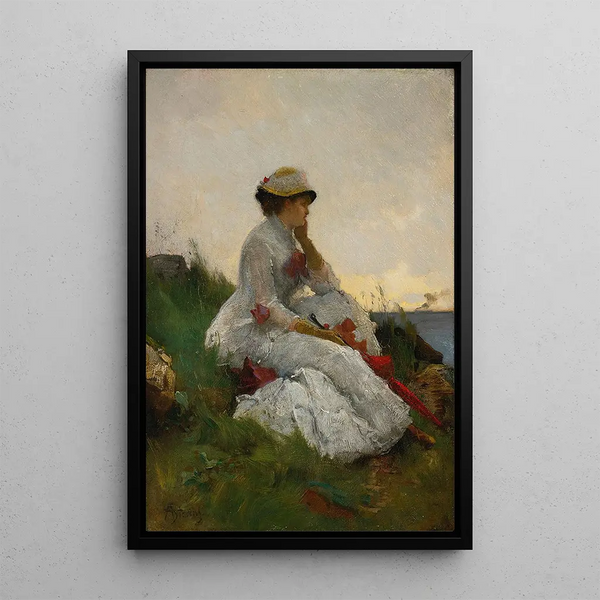 Reproduction of the painting Pensif - Alfred Stevens