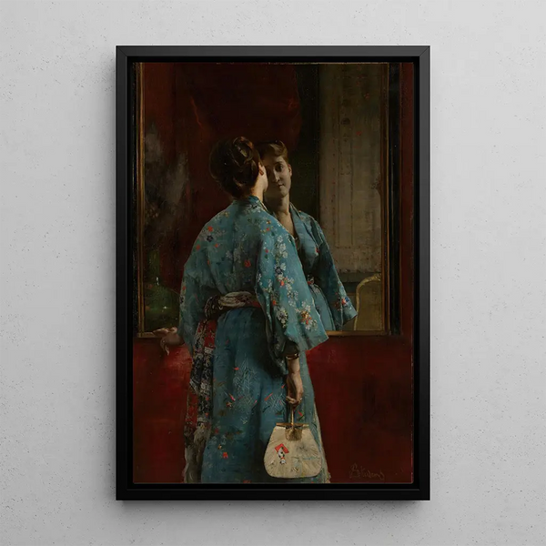 Reproducción del cuadro El kimono japonés - Alfred Stevens