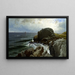 Castillo Rock en Marblehead - Alfred Thompson Bricher — cuadro enmarcado en la pared