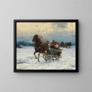 Alfred Von WieruszKowalski - Happy sleigh ride.webp