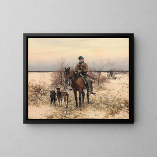 Alfred Von WieruszKowalski - Hunting with Hounds.webp