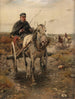 Paseo en coche de caballos - Alfred von Wierusz-Kowalski — vista de la obra