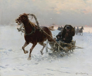 Alfred Von WieruszKowalski - Sledding Caravan.webp