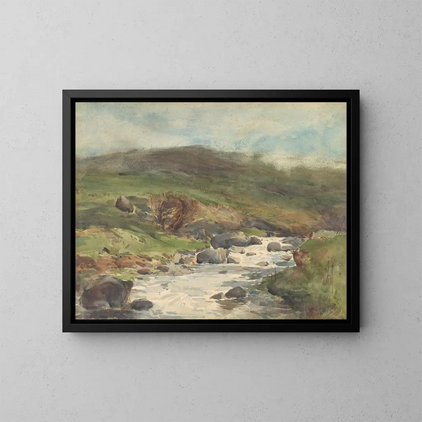 Ruisseau de montaña à Kaikoura - Alfred Walsh — cuadro enmarcado en la pared