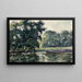 Richmond, un paisaje fluvial - Alfred William Finch — cuadro enmarcado en la pared