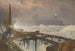 Jetée de Tynemouth allumant les lampes au crépuscule - Alfred William Hunt — artwork view
