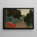 a young woman reading on a garden path - Alfred William Parsons — framed artwork on a wall