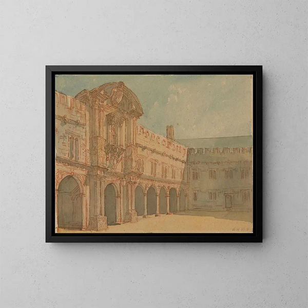 College Saint-Jean, Oxford - Alfred William Rich — framed artwork on a wall