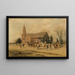 la vieja iglesia de Bruton en Williamsburg, Virginia, en la época de Lord Dunmore - Alfred Wordsworth Thompson — cuadro enmarcado en la pared