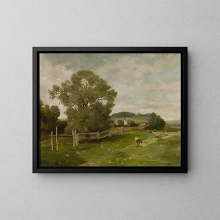 Alfred Zimmermann - Landscape with cows.webp