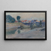 Luna creciente sobre Nieuport - Alfred Zoff — cuadro enmarcado en la pared