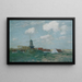 Village sur le Dnepr - Alfred Zoff — framed artwork on a wall