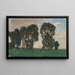 Langenpreising pasture with large trees - Alfred Zoff — framed artwork on a wall