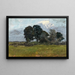 Trees in a landscape - Alfred Zoff — framed artwork on a wall