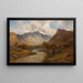 Le Tay near Dunkeld, Scotland - Alfred de Bréanski — framed artwork on a wall