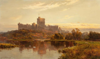 Alfred de Branski - Windsor Castle at sunset.webp