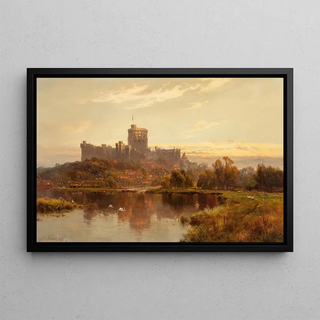 Alfred de Branski - Windsor Castle at sunset.webp