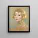 de niña rubia - Alice Pike Barney — cuadro enmarcado en la pared