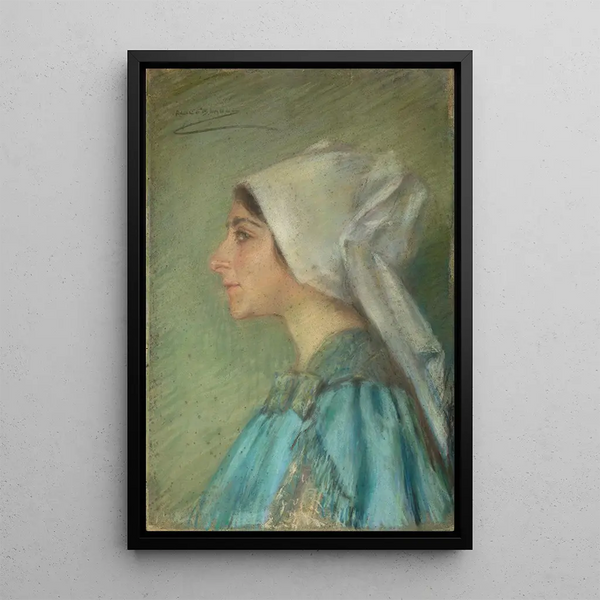 Reproduction of the painting Breton Bonnet Painting - Alice Pike Barney