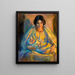 Por Lamplight - Alice Pike Barney — cuadro enmarcado en la pared