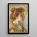 Joven chica con cabello titien - Alice Pike Barney — cuadro enmarcado en la pared