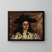Laura Alice con sombrero grande - Alice Pike Barney — cuadro enmarcado en la pared
