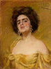 Laura en amarillo - Alice Pike Barney — vista de la obra