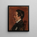 Hombre con un cigarrillo - Alice Pike Barney — cuadro enmarcado en la pared