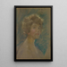 Autorretrato en tonos claros - Alice Pike Barney — cuadro enmarcado en la pared