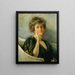 Self-portrait at rest - Alice Pike Barney — framed artwork on a wall
