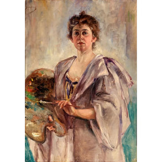 Alice Pike Barney - Self Portrait in Painting Robe.webp