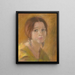 Estudio de rostro de mujer - Alice Pike Barney — cuadro enmarcado en la pared
