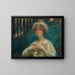 Forest Background Painting - Alice Pike Barney — framed artwork on a wall