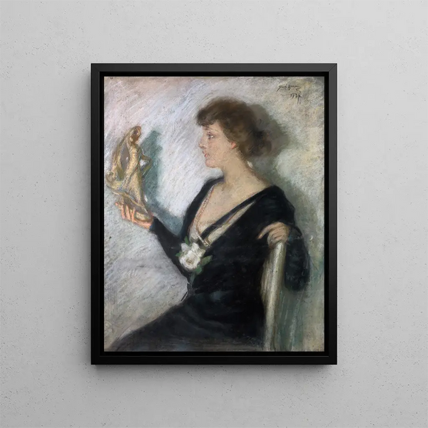 The figure of Tanagra - Alice Pike Barney — framed artwork on a wall