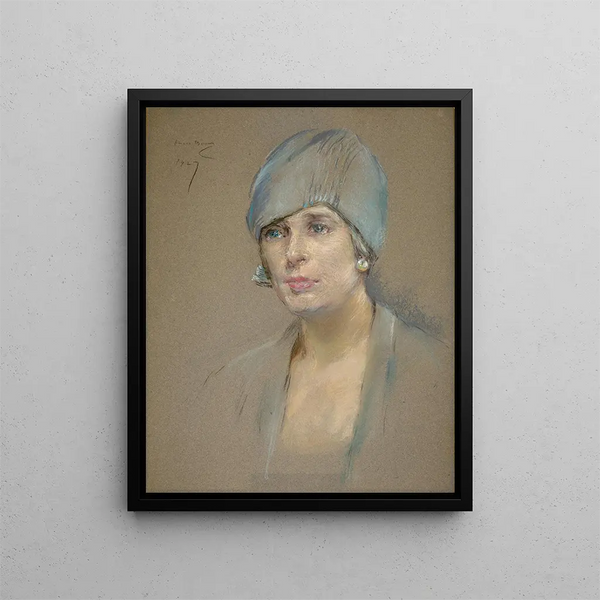 El visitante Sra. Richard P. McCullough - Alice Pike Barney — cuadro enmarcado en la pared