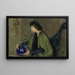 Mujer y Pavo real - Alice Pike Barney — cuadro enmarcado en la pared