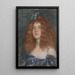 Mujer con cabello rizado - Alice Pike Barney — cuadro enmarcado en la pared