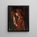 Mujer con caperuza roja - Alice Pike Barney — cuadro enmarcado en la pared